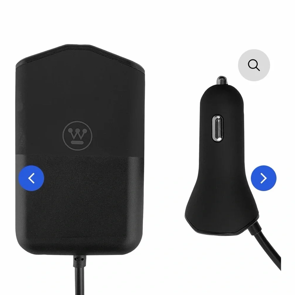 Westinghouse 4-Port USB Car Charger Power Extend Auto – Backseat Charging Hub